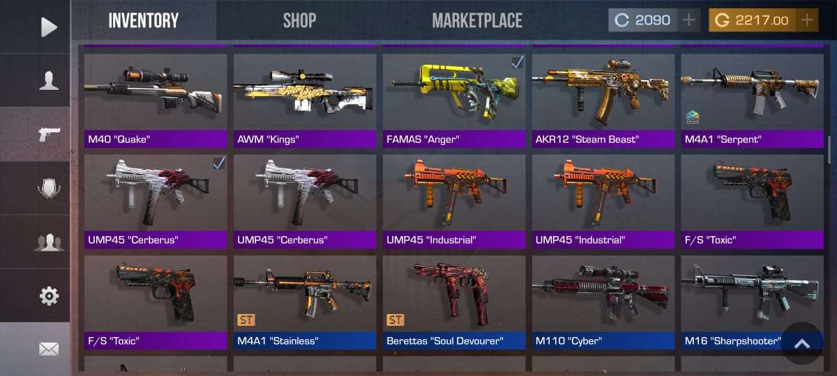 Fresh Account with Hot Skins, Great K/D, Batt